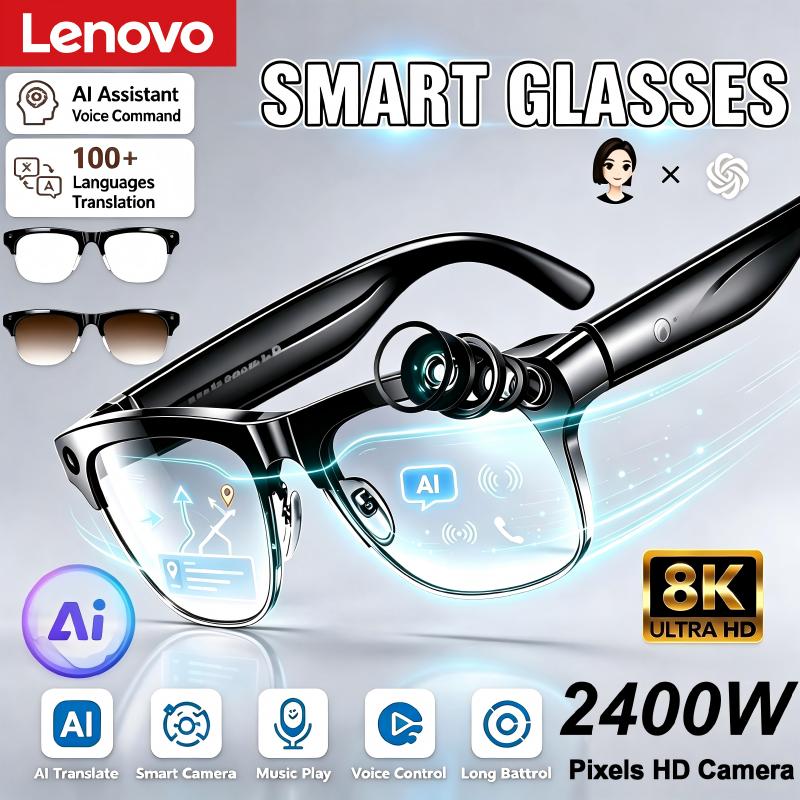 Smart Glasses Lens - Okulary Lenovo Smart AI 800w HD