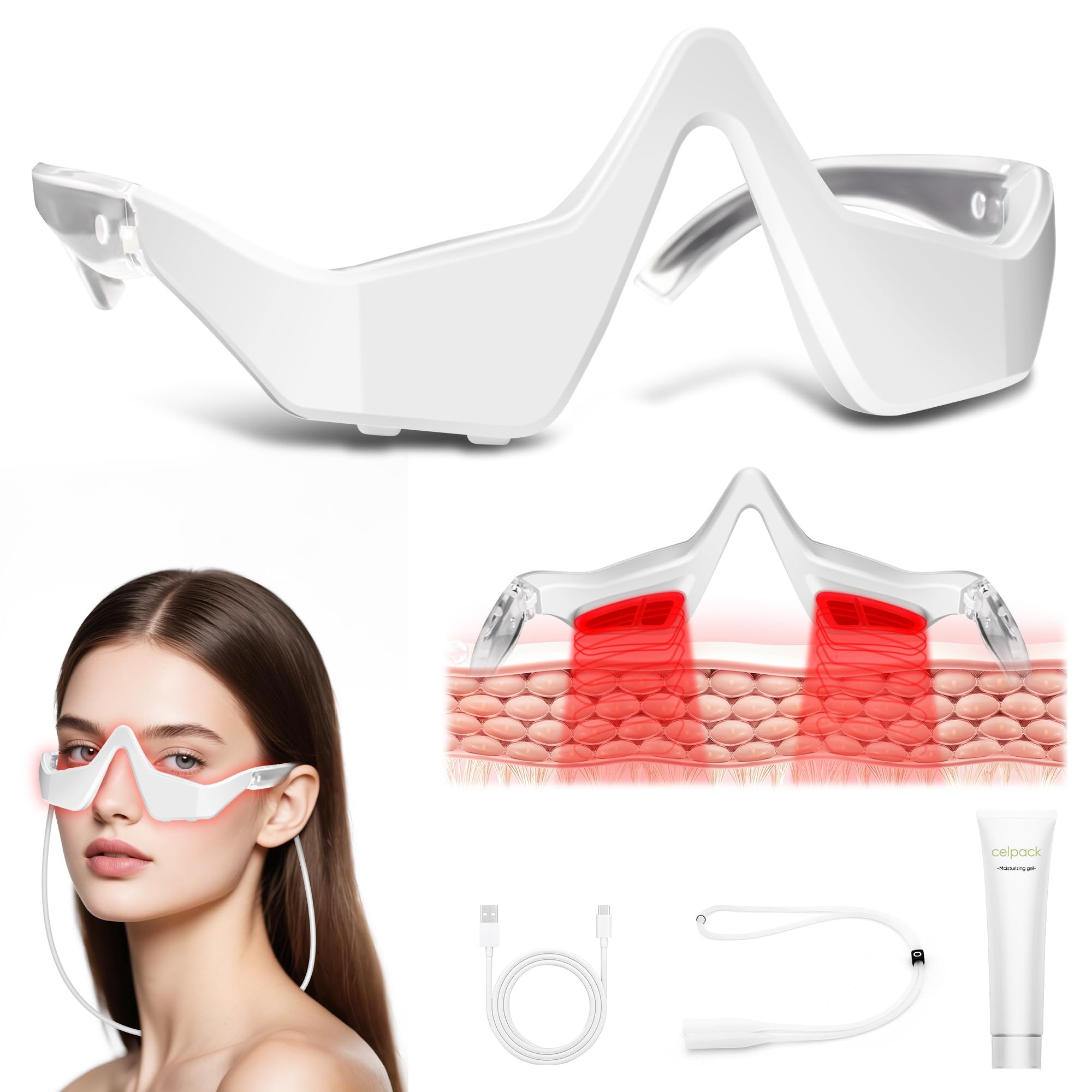 Okulary do masażu oczu z czerw – Light Therapy Glasses recenzja i cena