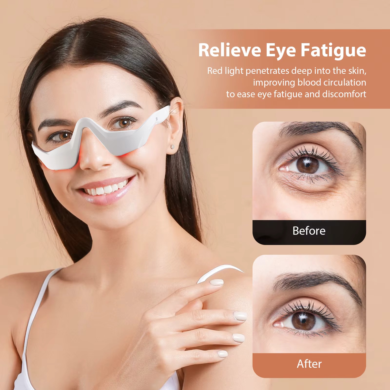 Okulary do masażu oczu z czerw – Light Therapy Glasses recenzja i cena