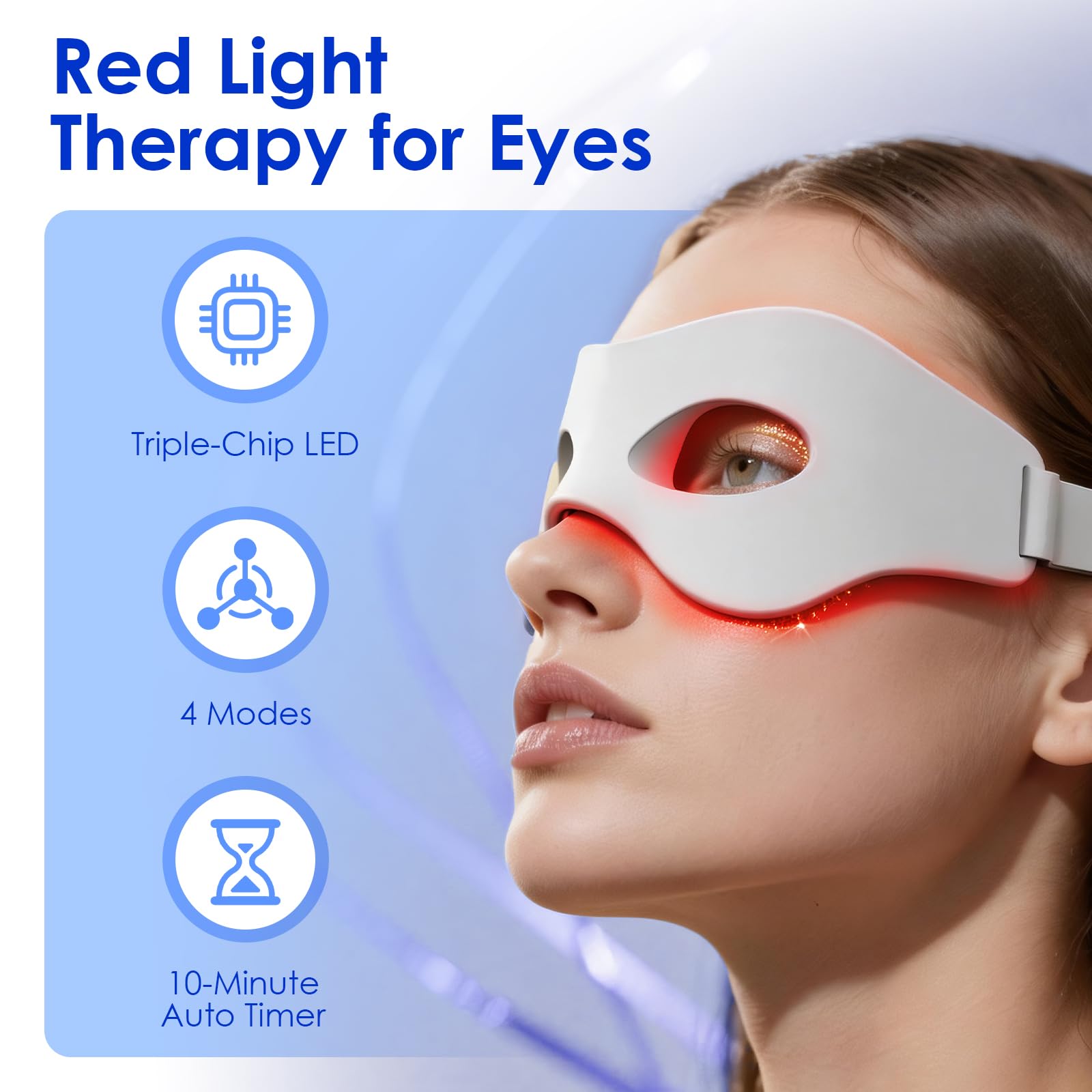 Masażer oczu 3D z czerwonym św – Light Therapy Glasses recenzja i cena